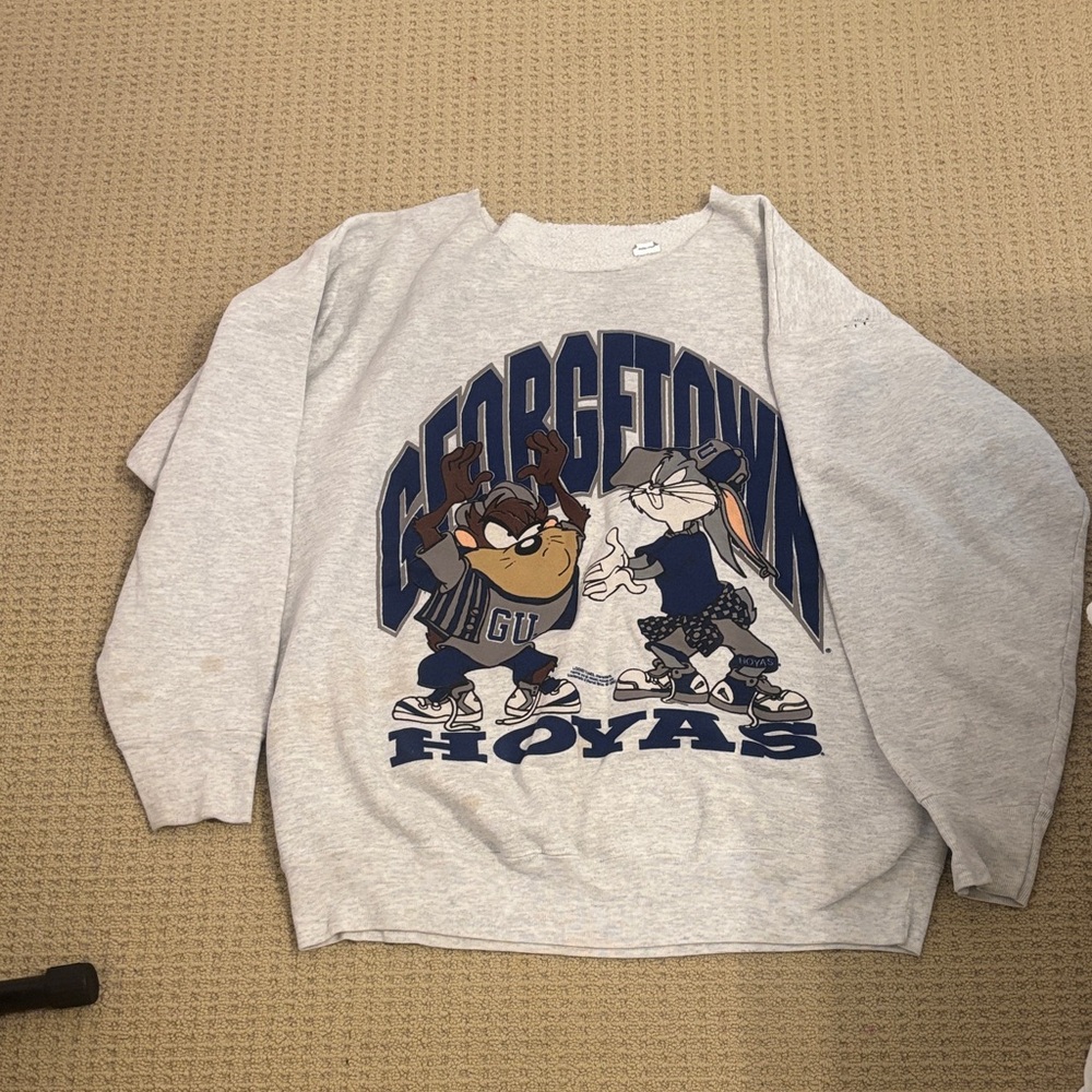American Vintage Light Gray Georgetown Graphic Sweatshirt